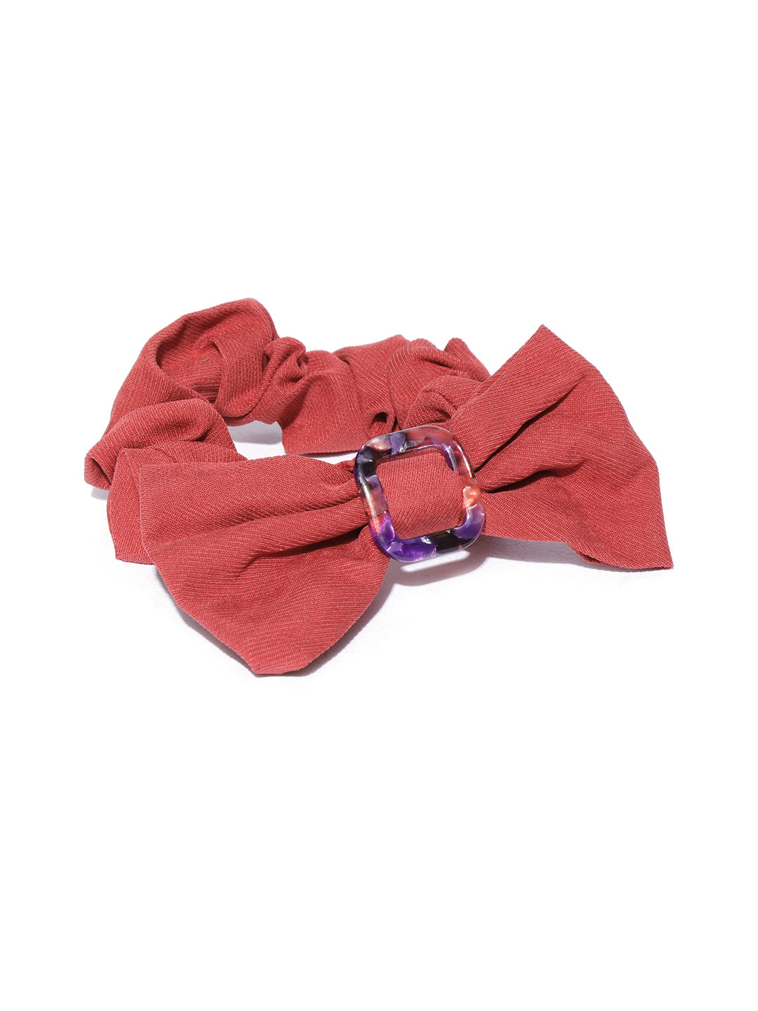 Blueberry Red bow scrunchies