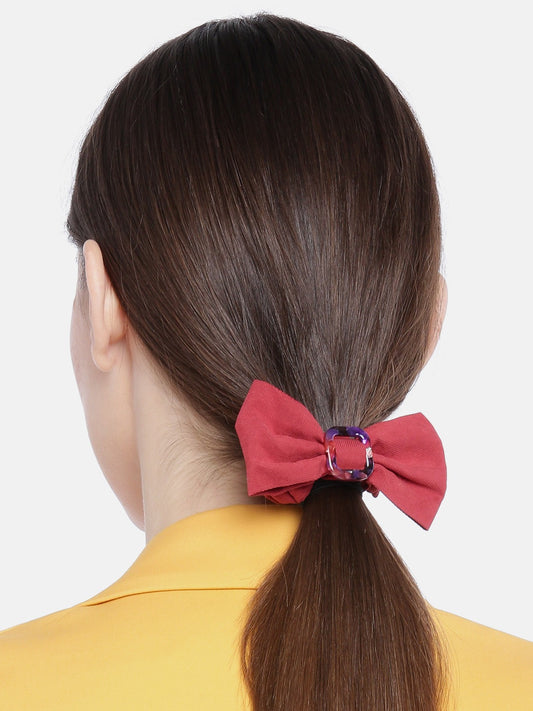 Blueberry Red bow scrunchies