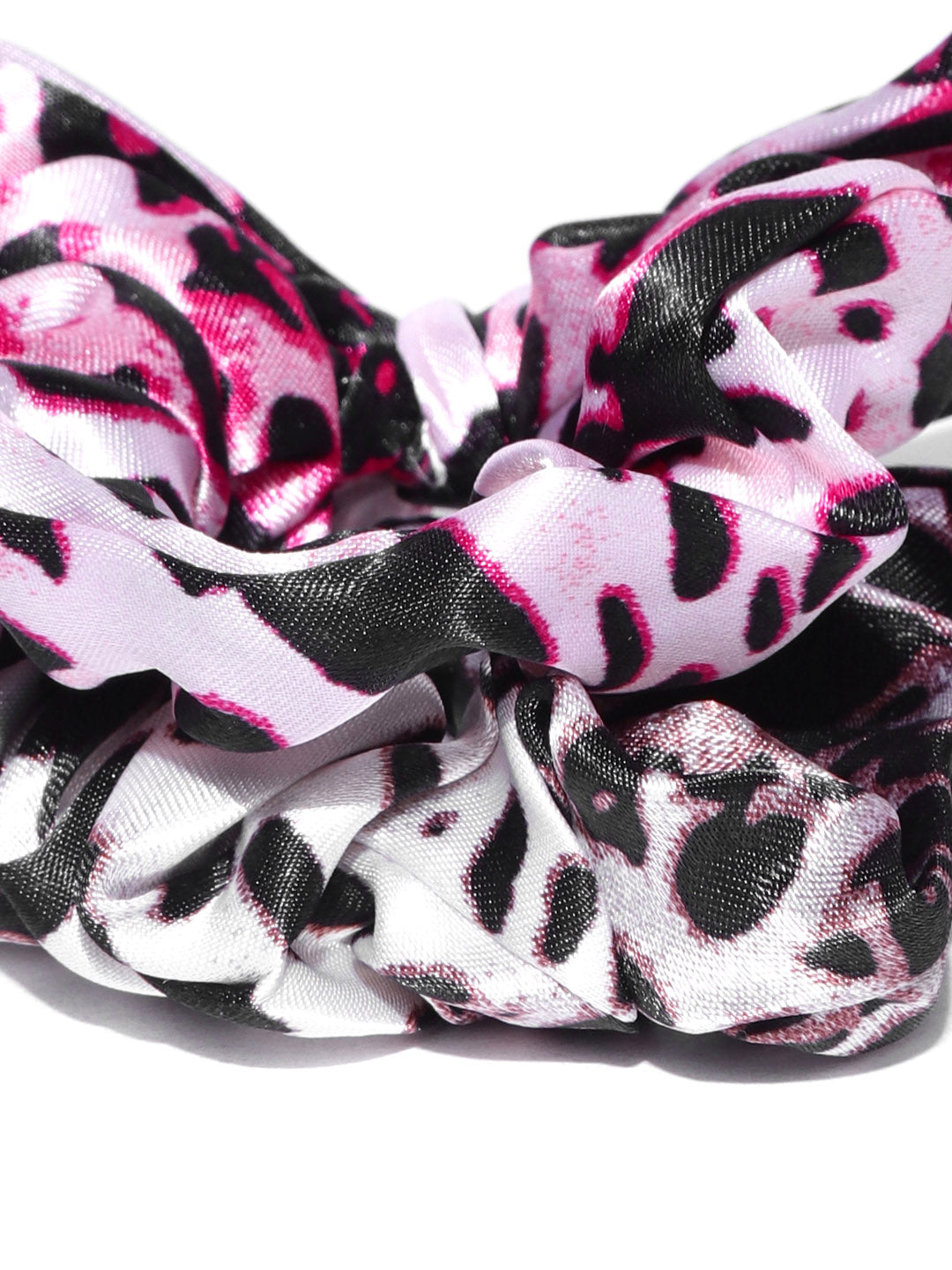 Blueberry set of 2 multi animal printed bow scrunchies