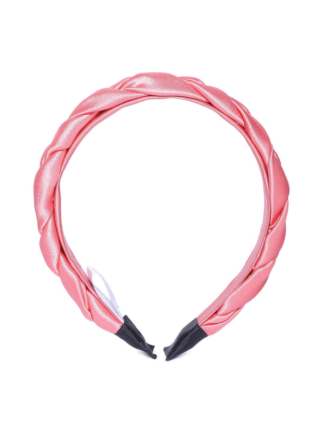 Blueberry coral colour cross knot detailings satin hairband