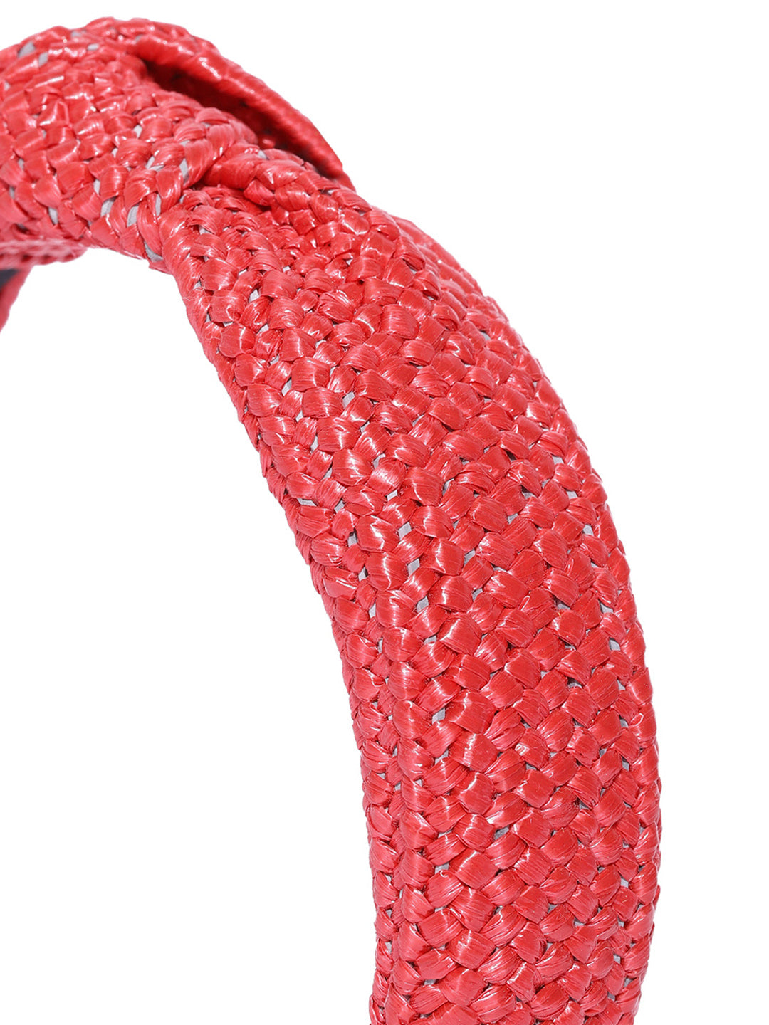 Blueberry red jute knot hair band