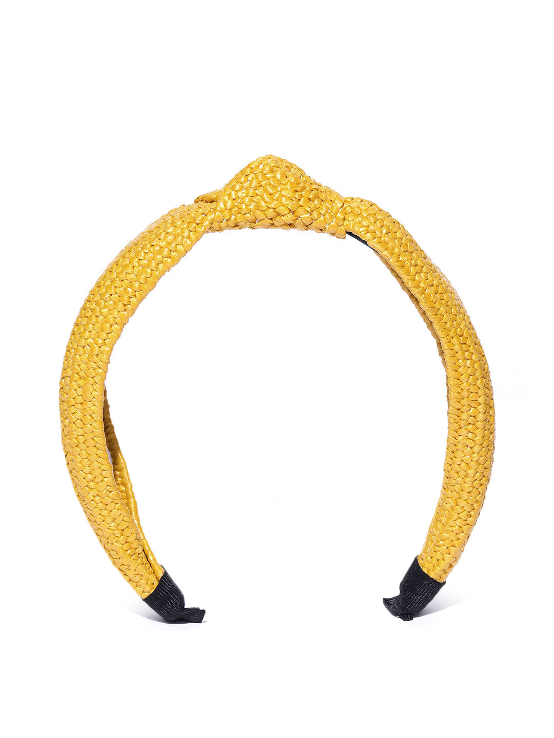 Blueberry yellow jute knot hairband