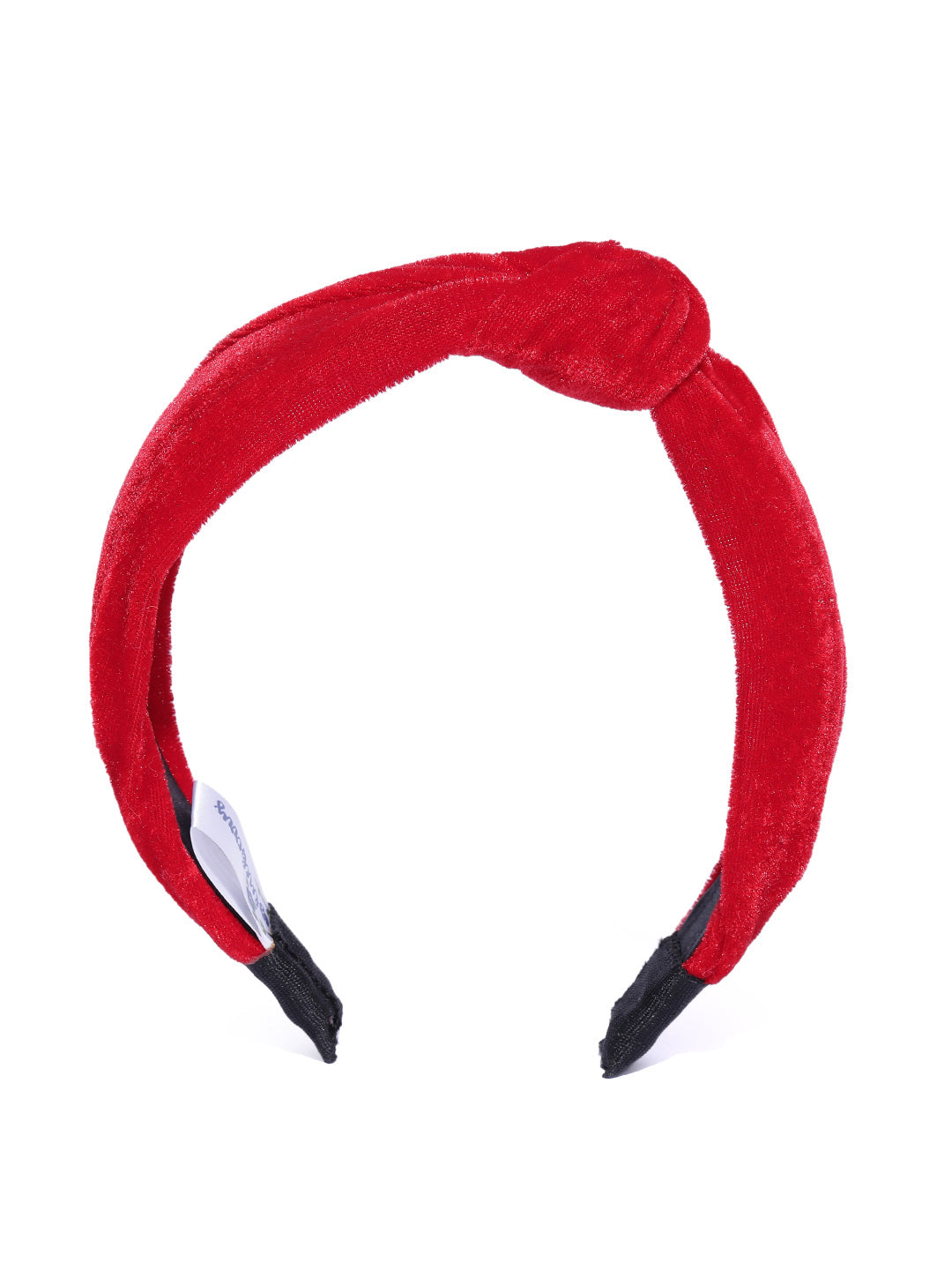 Blueberry red velevt knot hair band