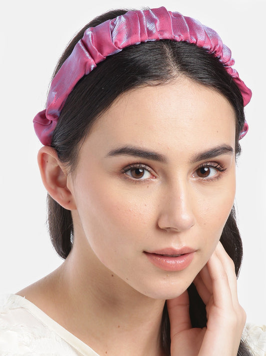 Blueberry Multi pleated hair band