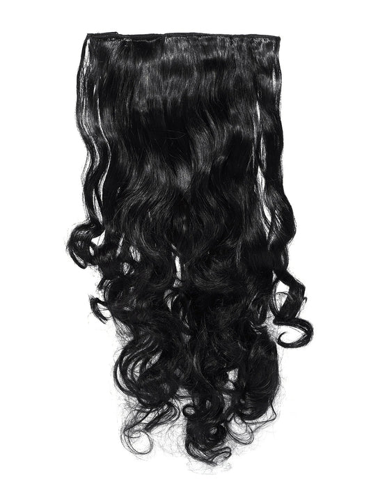 Blueberry Black Curly/Wavy premium Hair Extension with 5 clips