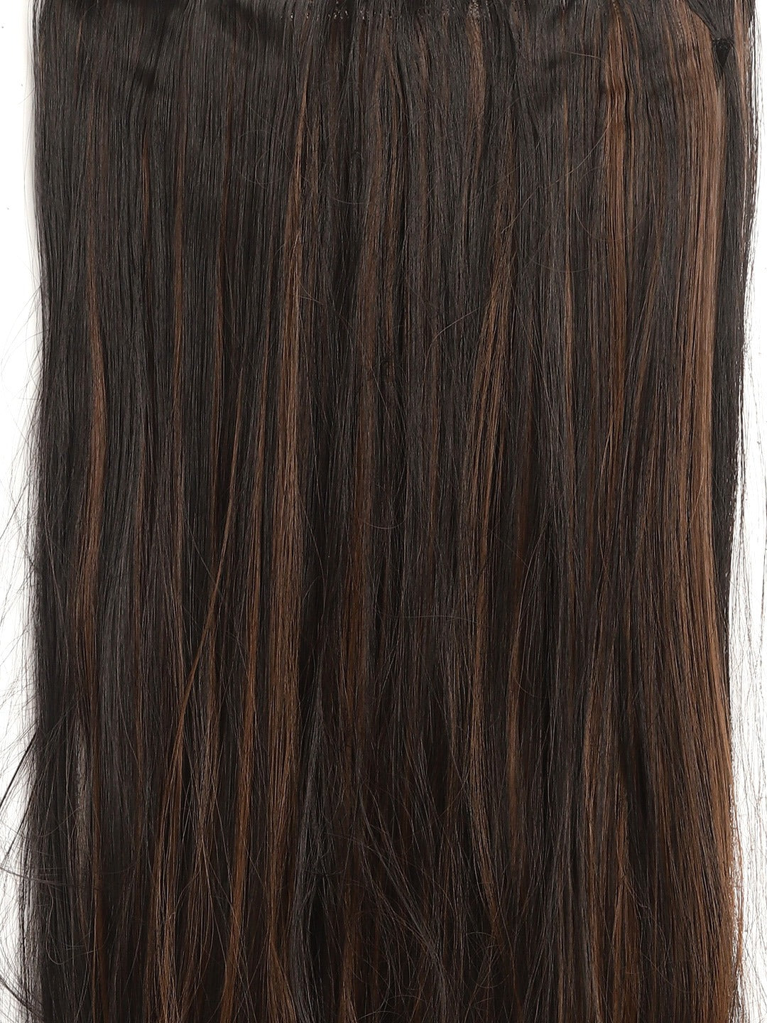Blueberry brown / golden 5 Clips Straight premium Hair Extension