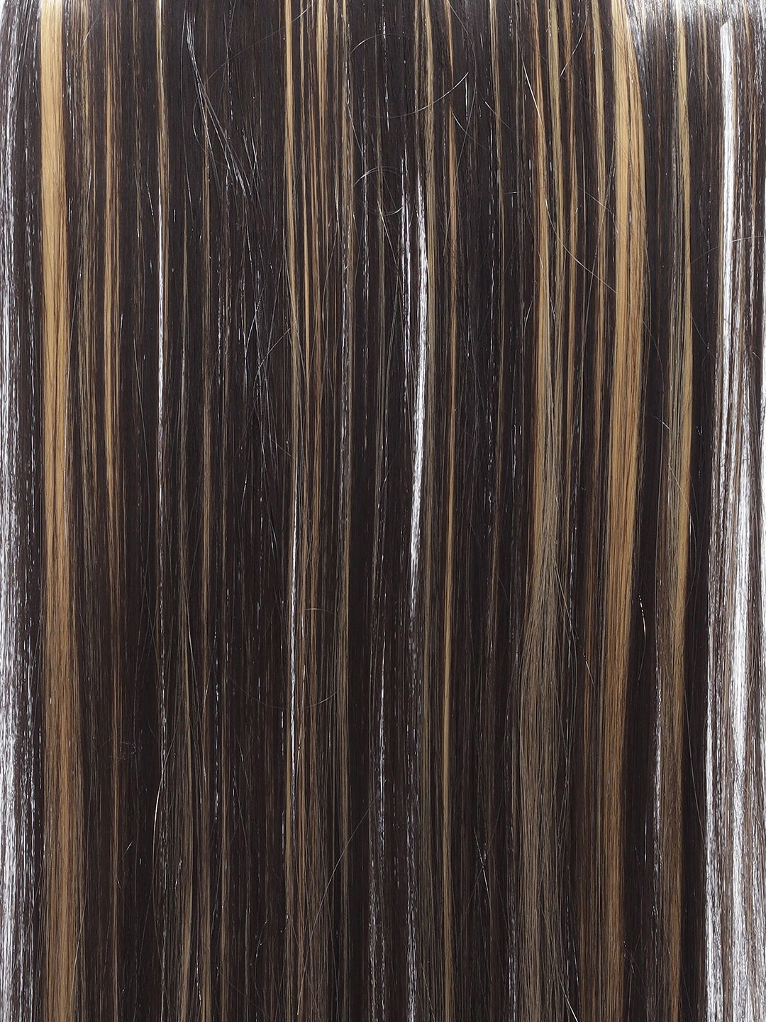 Blueberry golden and brown Straight Hair Extension with 5 clips
