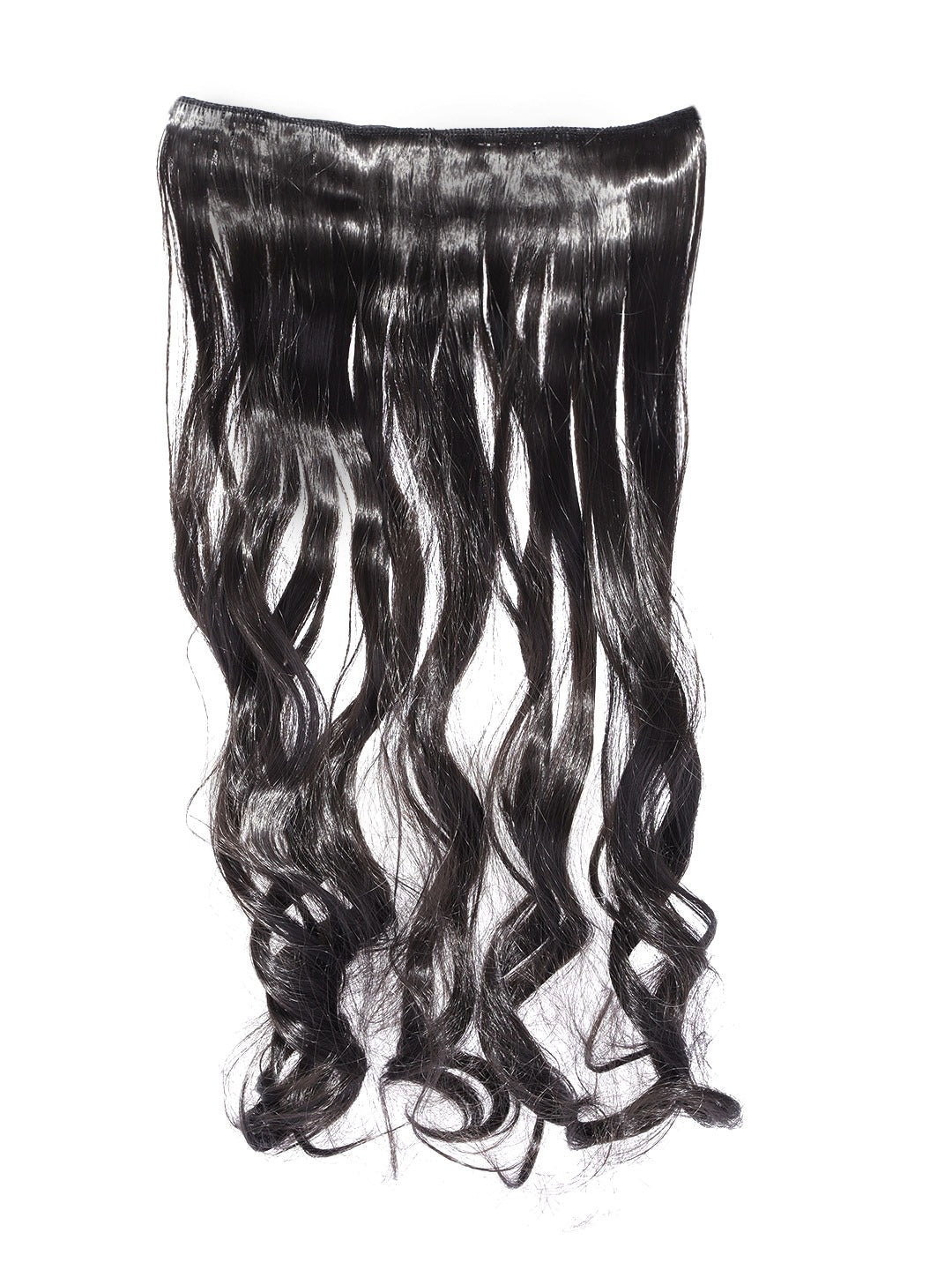 Blueberry brown Curly/Wavy Hair Extension with 5 clips