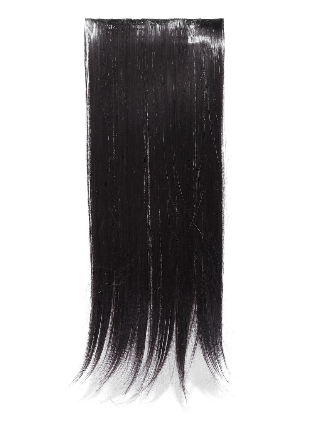 Blueberry dark brown Straight Hair Extension with 5 clips