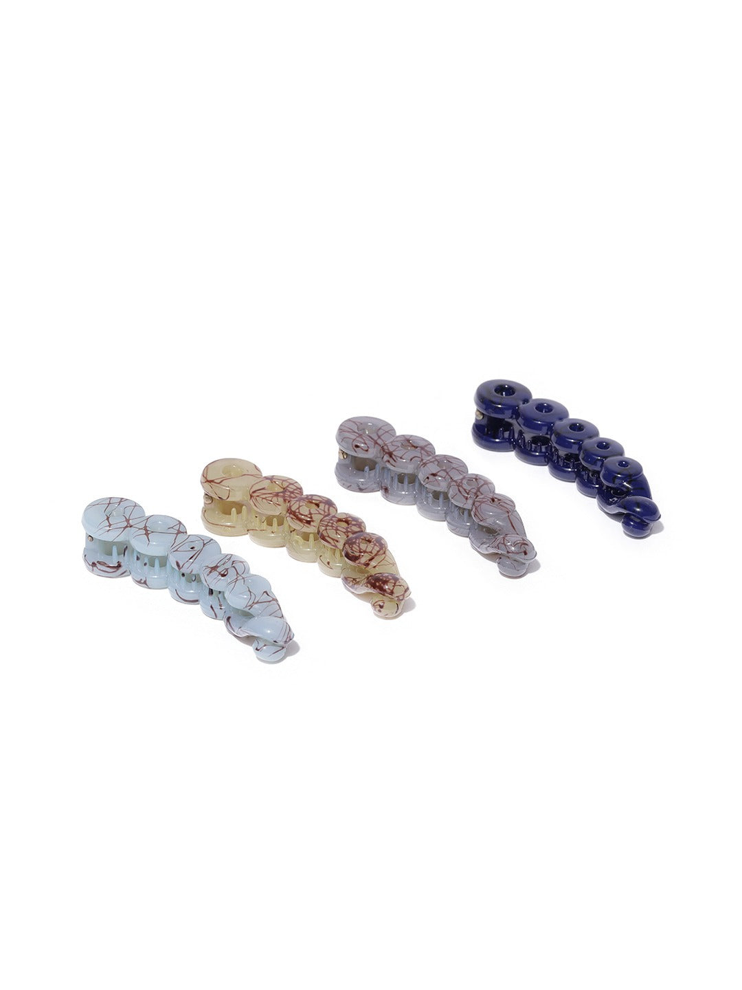 Blueberry KIDS set of 4 resin banana hair clips