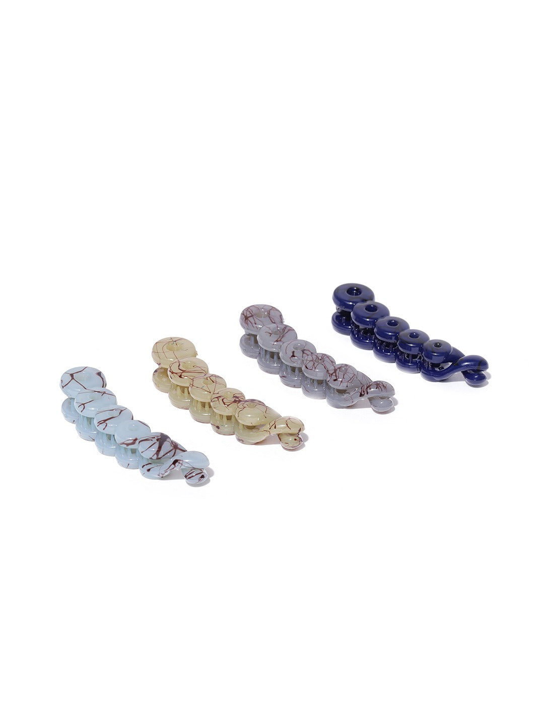 Blueberry KIDS set of 4 resin banana hair clips