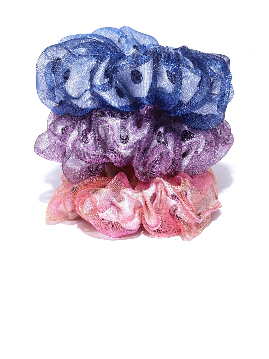 Blueberry KIDS set of 3 multi color scrunchies