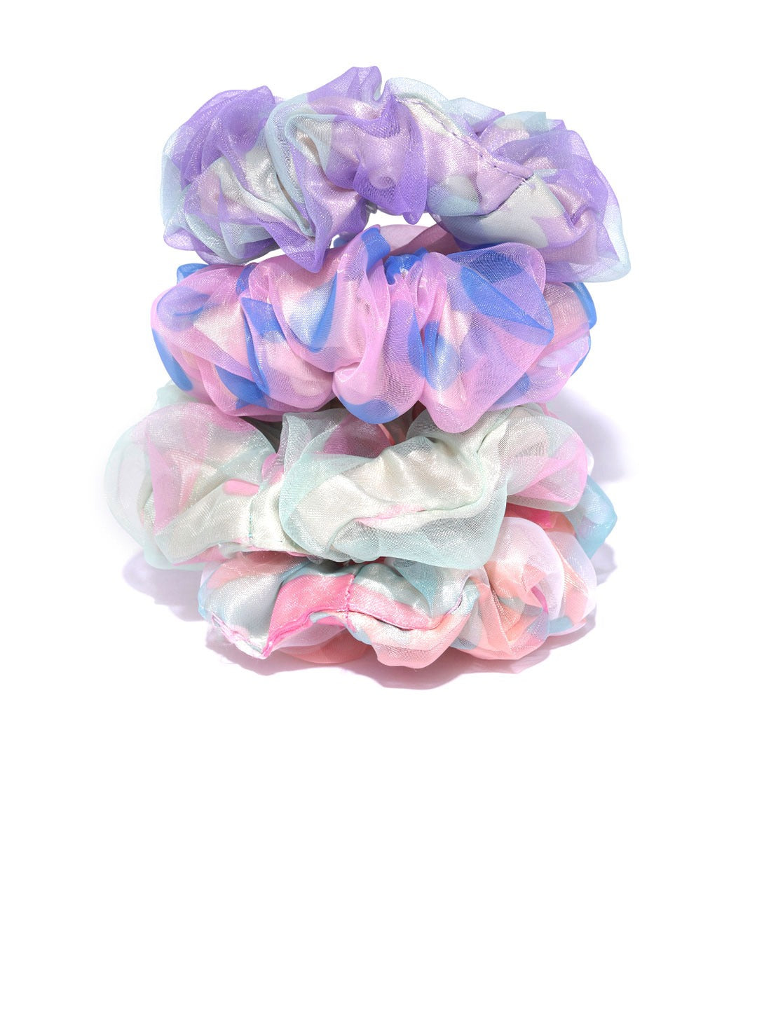 Blueberry KIDS set of 4 multi color scrunchies