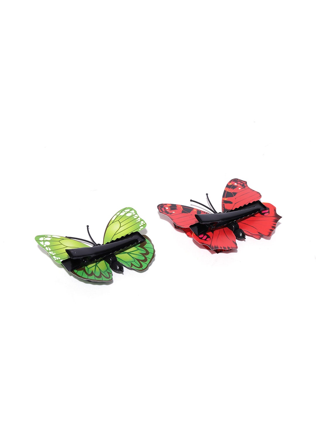 Blueberry KIDS set of 2 multi color butterfly alligator hair clips