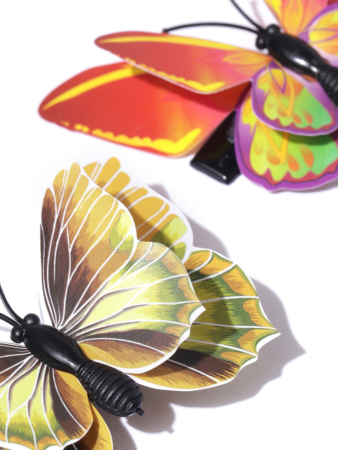 Blueberry KIDS set of 2 multi color butterfly alligator hair clips