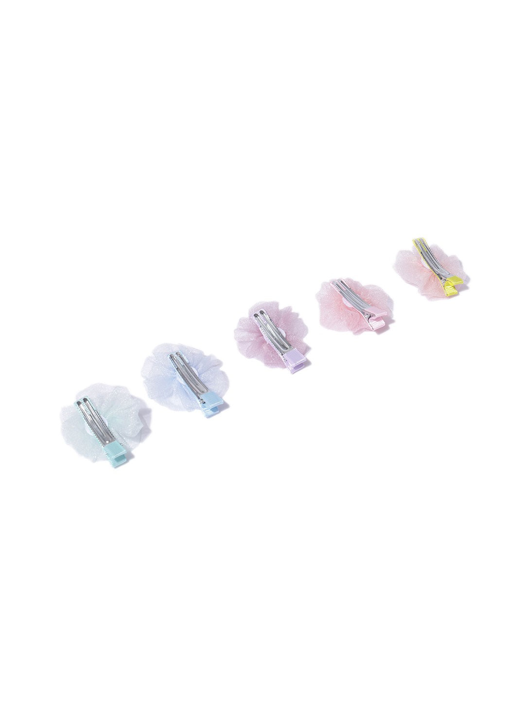 Blueberry KIDS set of 5 flower tic tac hair clips