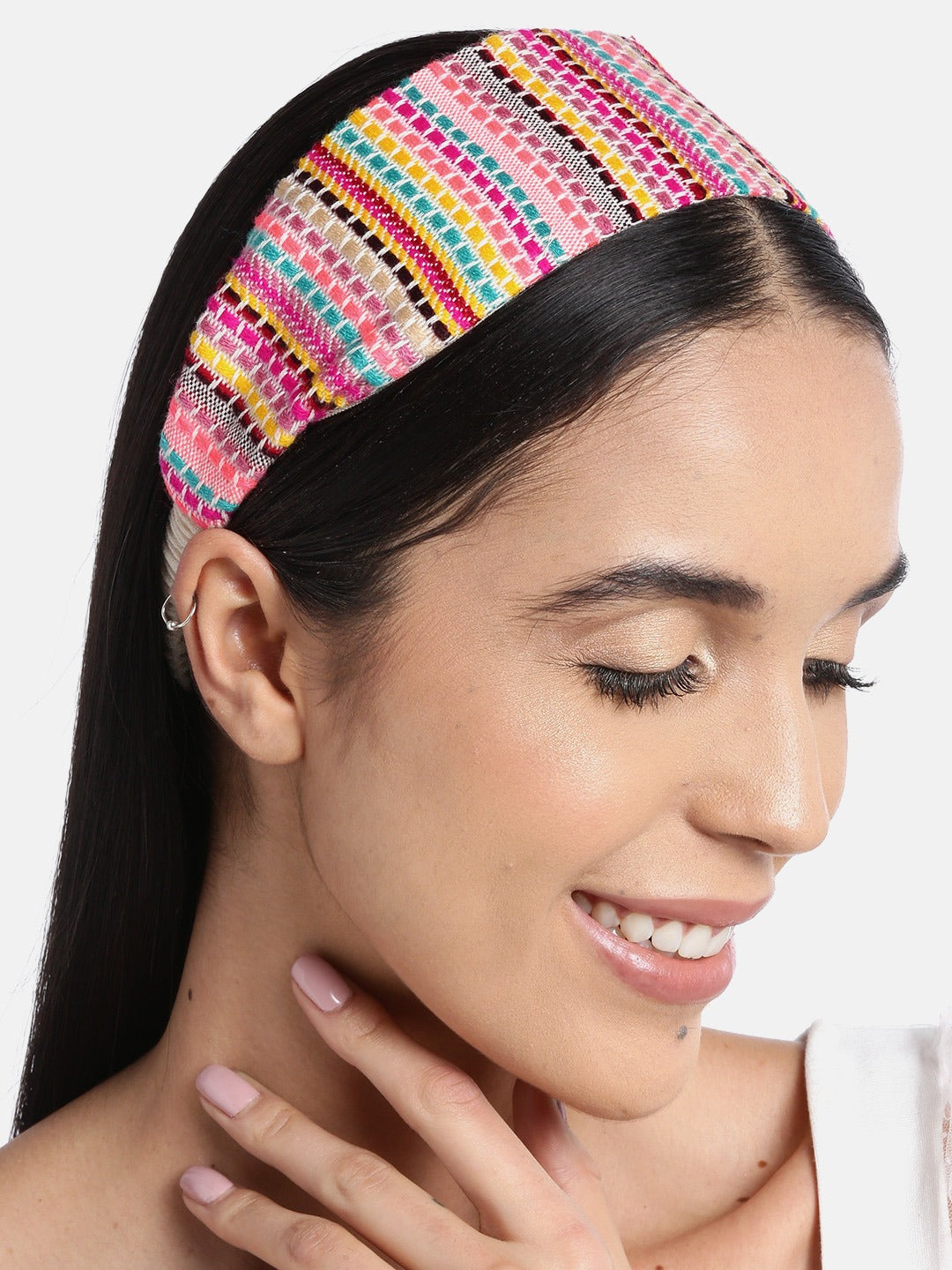 Blueberry multi colour woven design hairband – Blueberry Accessories